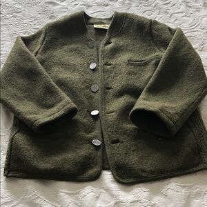 Austrian Olive Green Boiled Wool Jacket